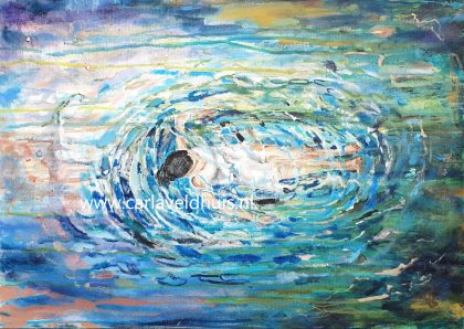 Schilderij 'Drijven"