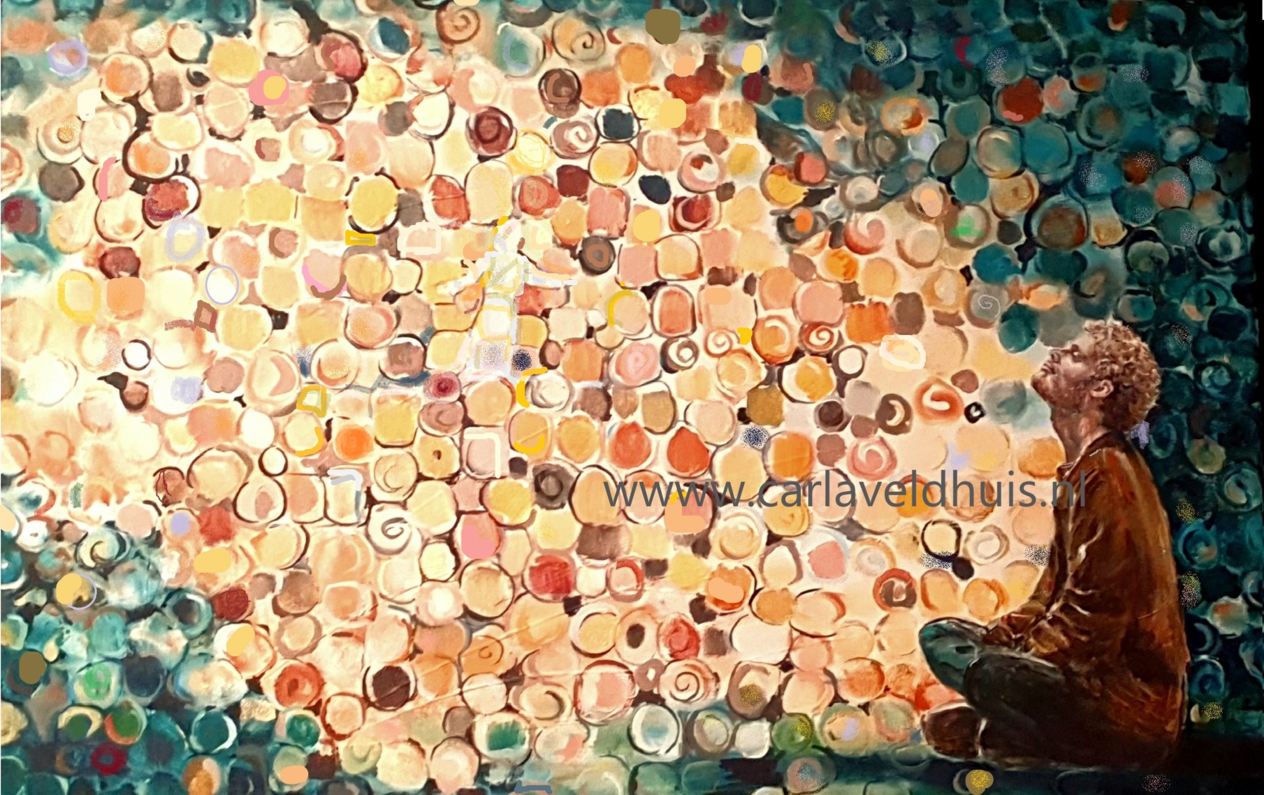 Schilderij 'Surely goodness and mercy shall follow me'