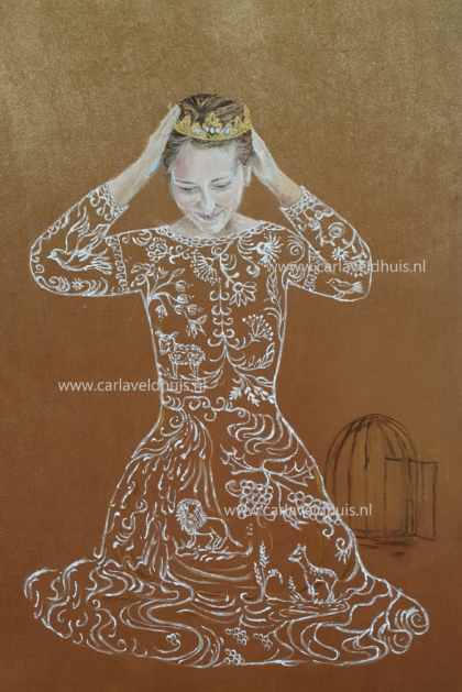 Schilerij 'Gekroond'