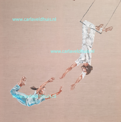 Schilderij 'Leap of faith'