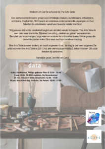 Arts Table, Breuckelen @ De Bovenkamer